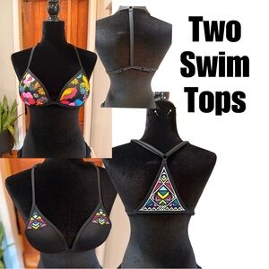 Two bikini tops unbranded